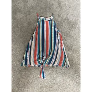Fun Multicolor Striped Tank